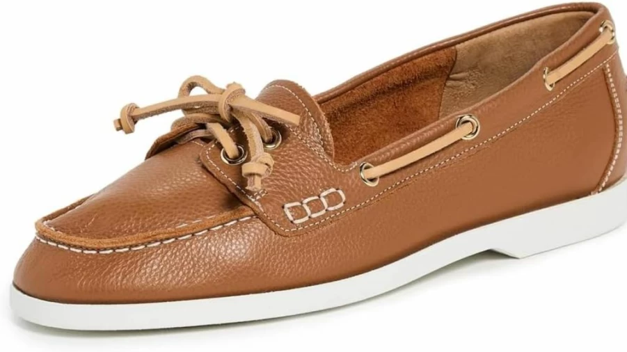 ATP Atelier Women's Nesso Leather Boat Shoes – Comfortable Slip-On Loafers for Casual Style