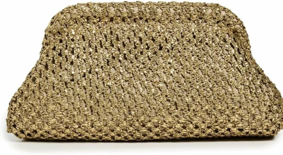 Caterina Bertini Women's Elegant Woven Clutch Handbag for Stylish Outfits