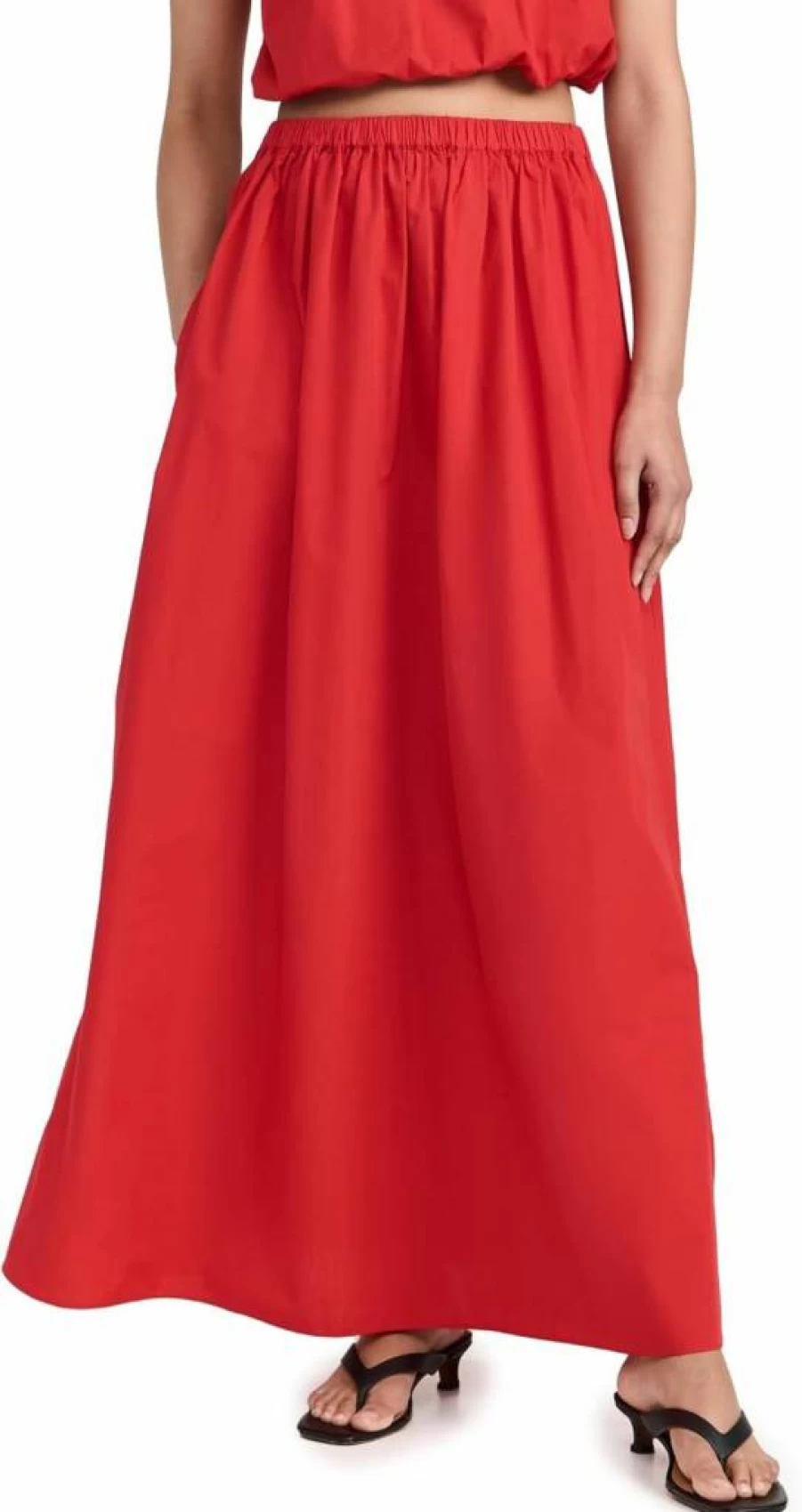 Playa Lucila Women's Flowy Maxi Skirt - Elegant Long Boho Skirt for Summer