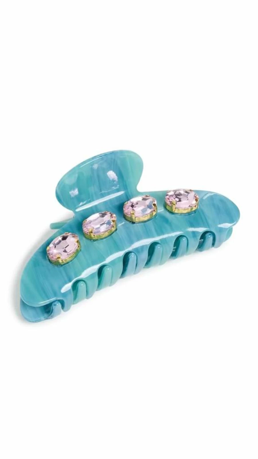 Lele Sadoughi Women's Azure Blue Crystal Claw Clip Hair Accessory - Large Size