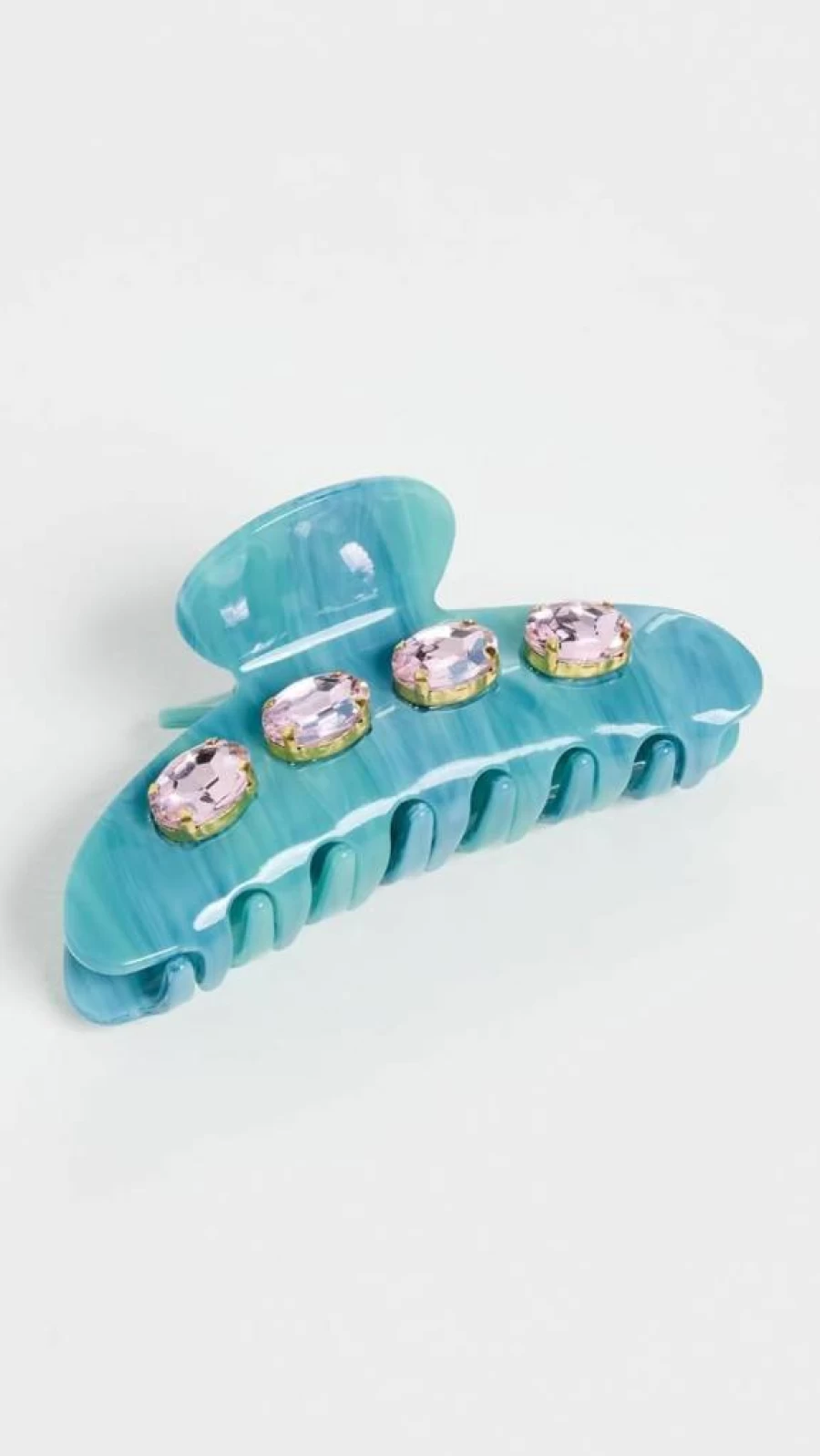 Lele Sadoughi Women's Azure Blue Crystal Claw Clip Hair Accessory - Large Size