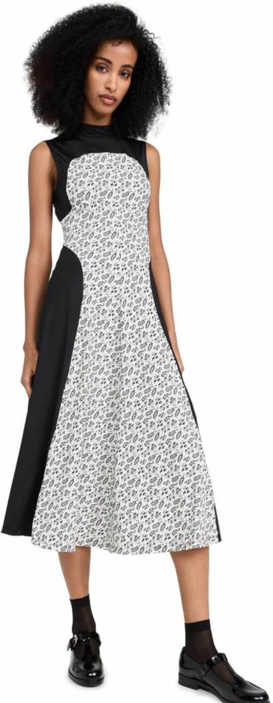 Sea Women's Panna Floral Print Stretchy Spandex Sleeveless Summer Dress