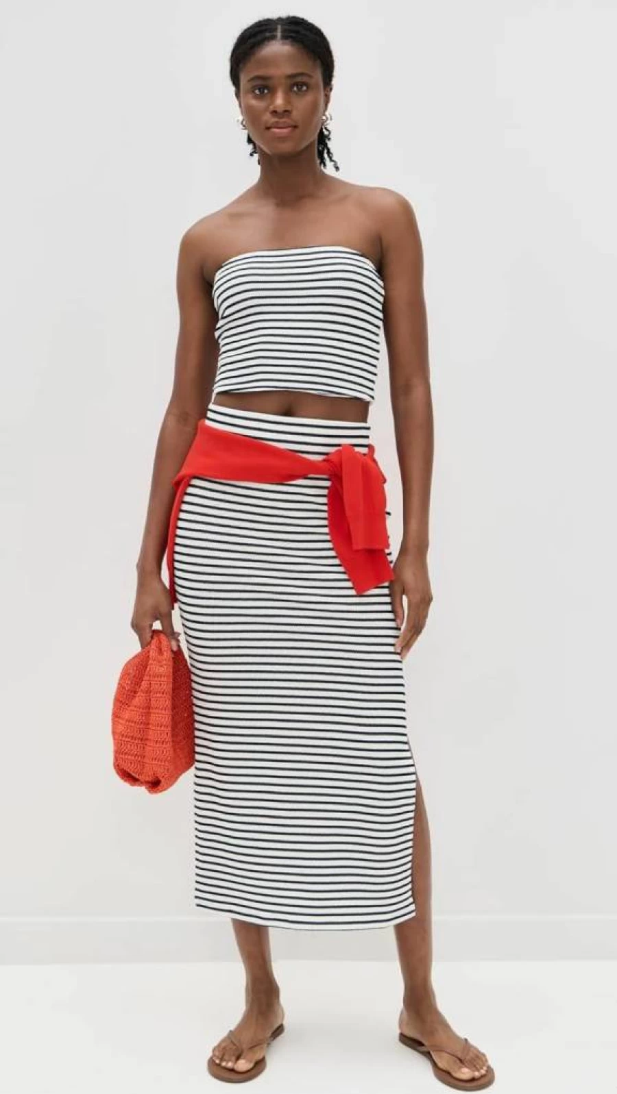 Z SUPPLY Women's Ainslie Skirt | Casual Comfort Stretch Denim Midi Skirt