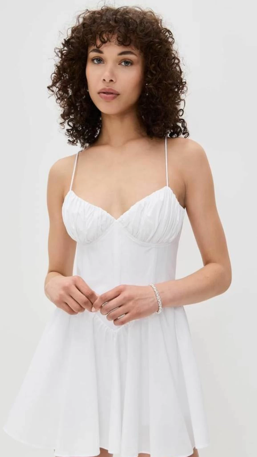 Good American Women's Poplin Mini Dress - Stylish Short Sleeve Summer Outfit