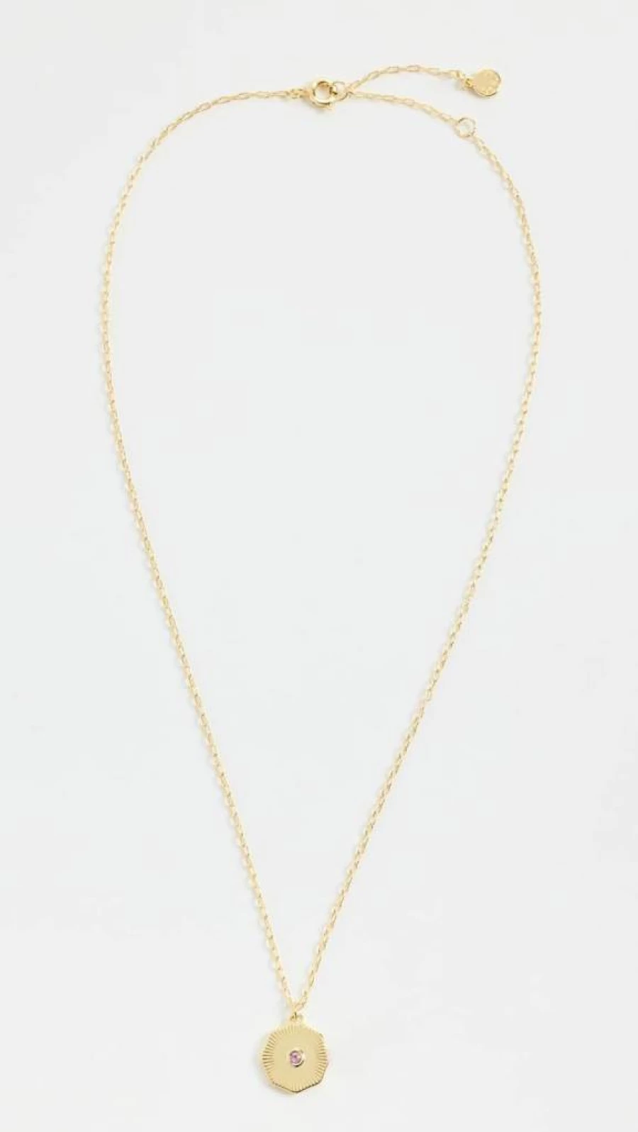 Gorjana Birthstone Coin Necklace for Women - Sterling Silver Personalized Jewelry Gift