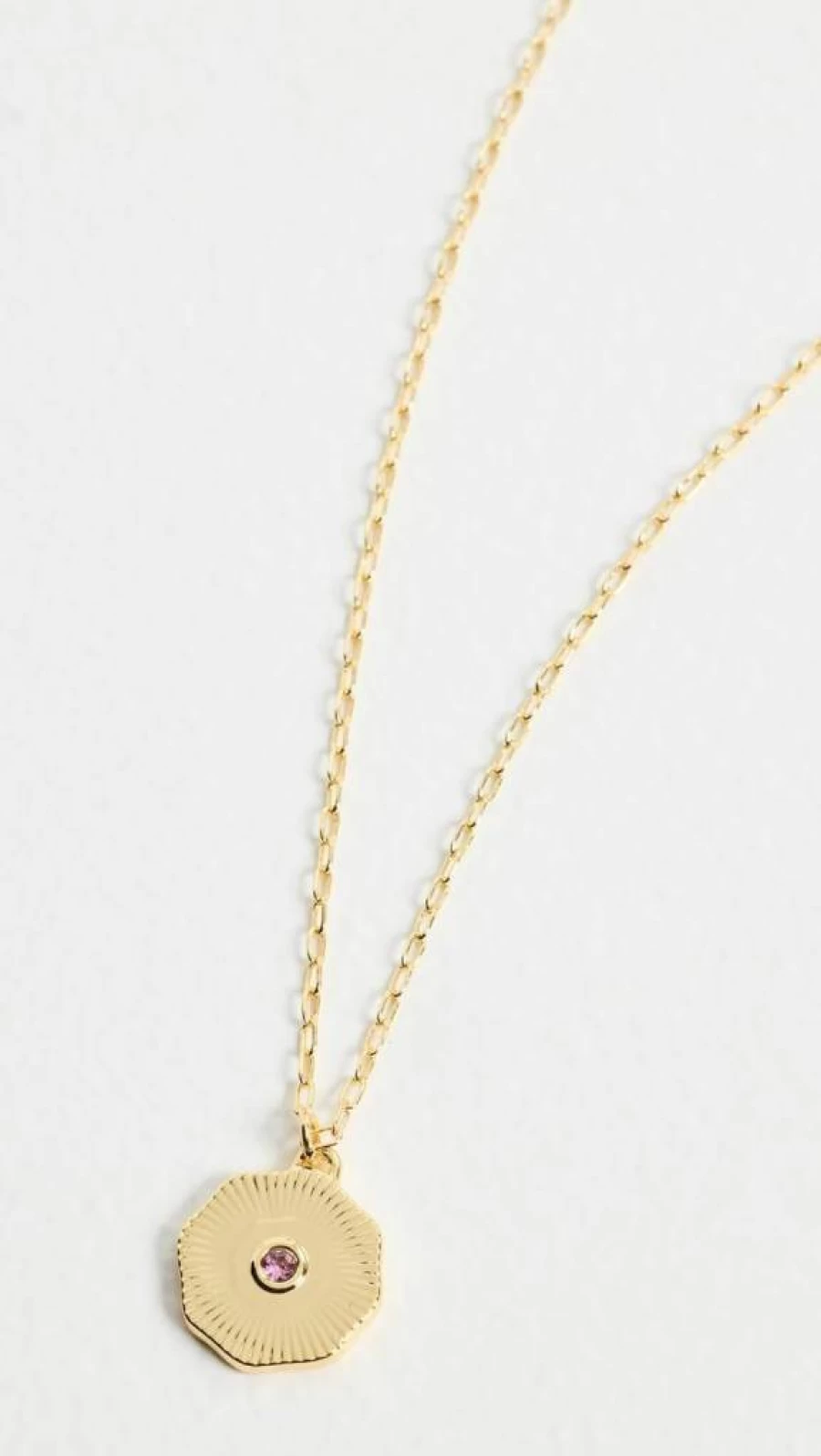 Gorjana Birthstone Coin Necklace for Women - Sterling Silver Personalized Jewelry Gift