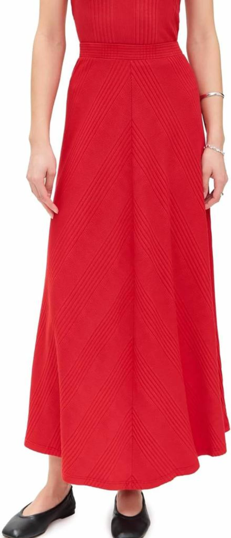 Wyeth Women's Heart-Print Skirt - Stylish Floral A-Line Skirt for Women