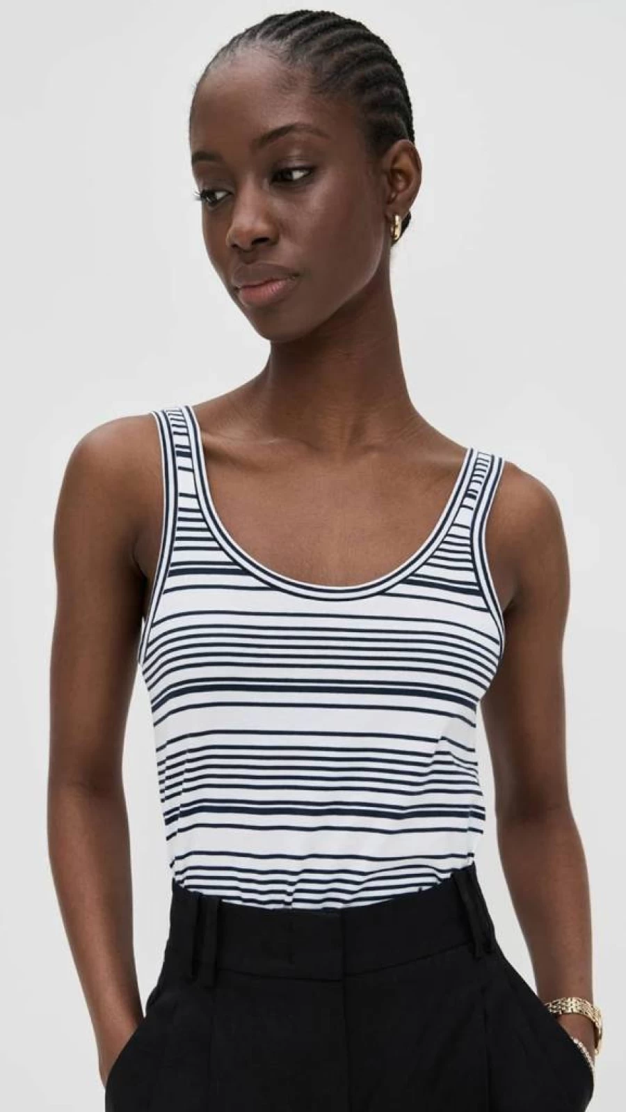 Theory Women's Bram Tank Top - Classic Fit Essential Staple for Wardrobe