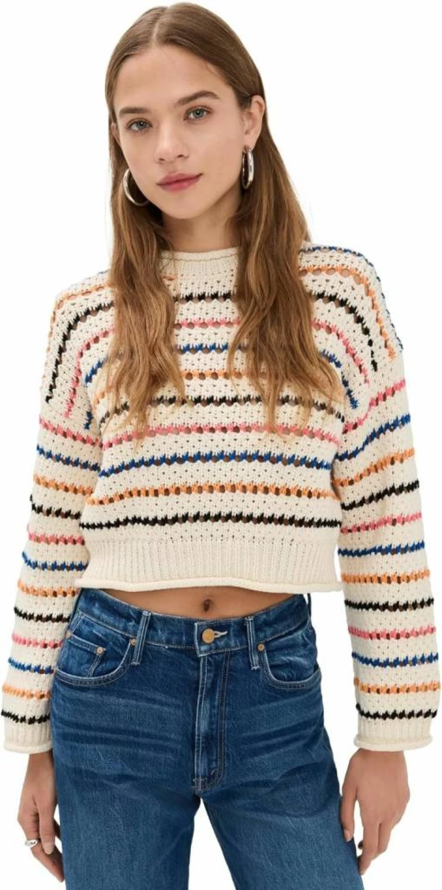 MOTHER Women's Bell Sleeve Sweater - Elegant Knit Top for Women