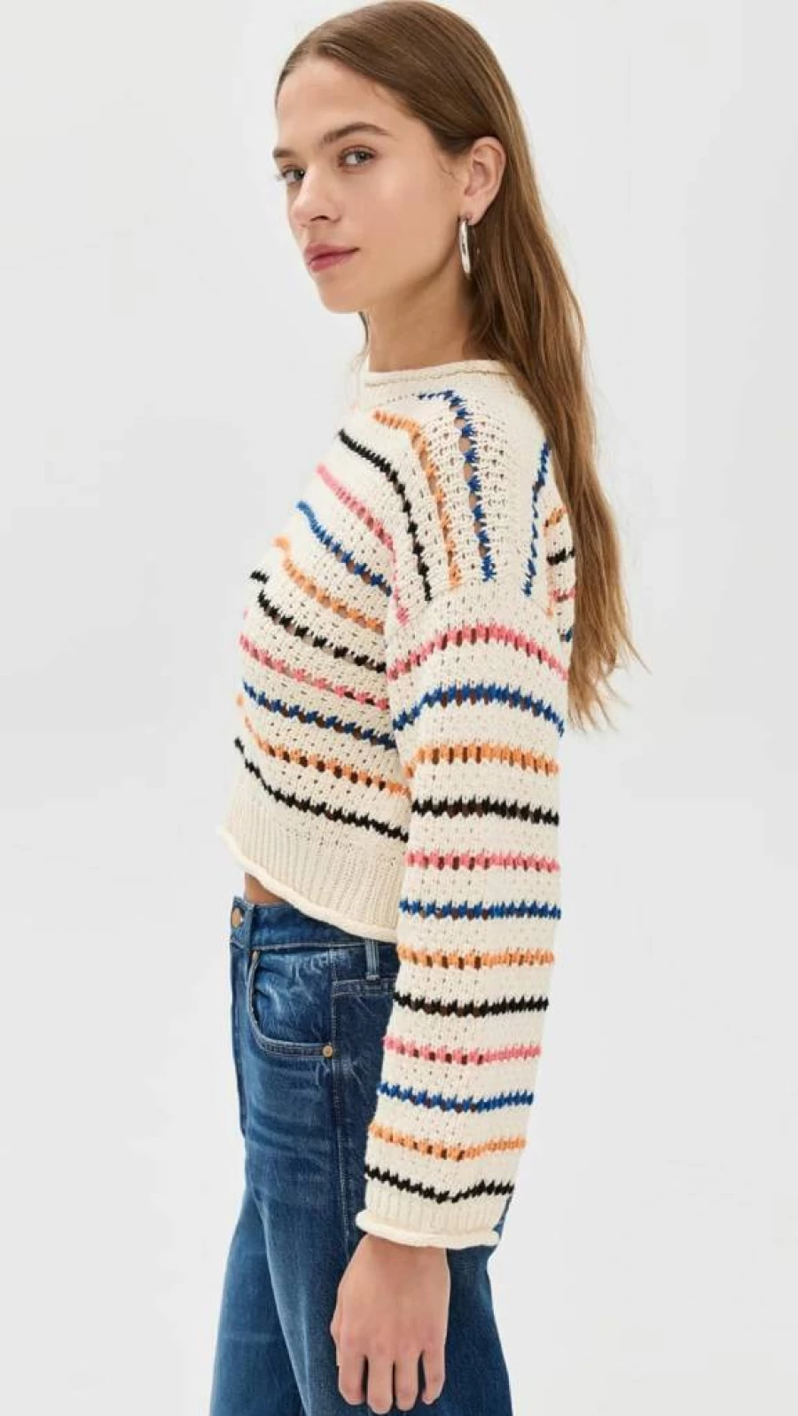 MOTHER Women's Bell Sleeve Sweater - Elegant Knit Top for Women