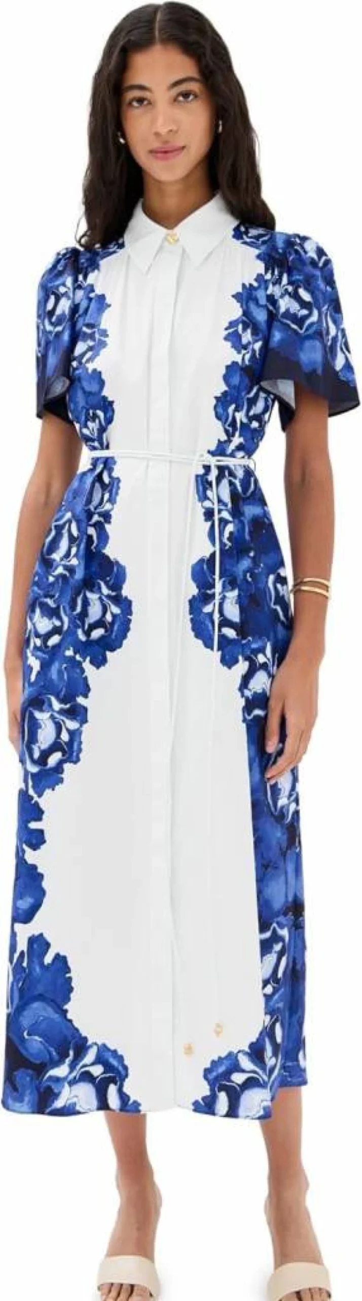 Aje Women's Fernanda Midi Dress - Elegant Boho Chic Flowy Summer Dress