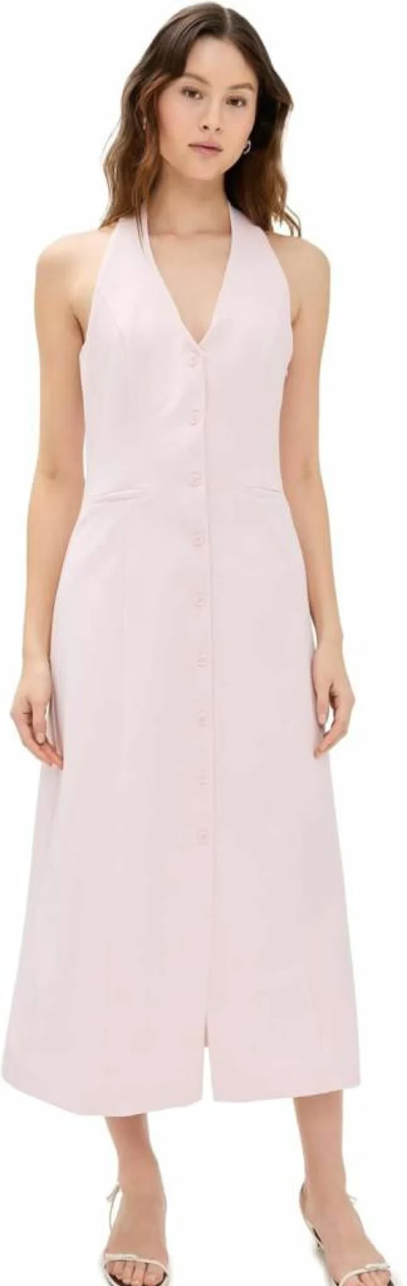 Endless Rose Women's Halter Neck Midi Dress - Floral Summer Boho Chic Style