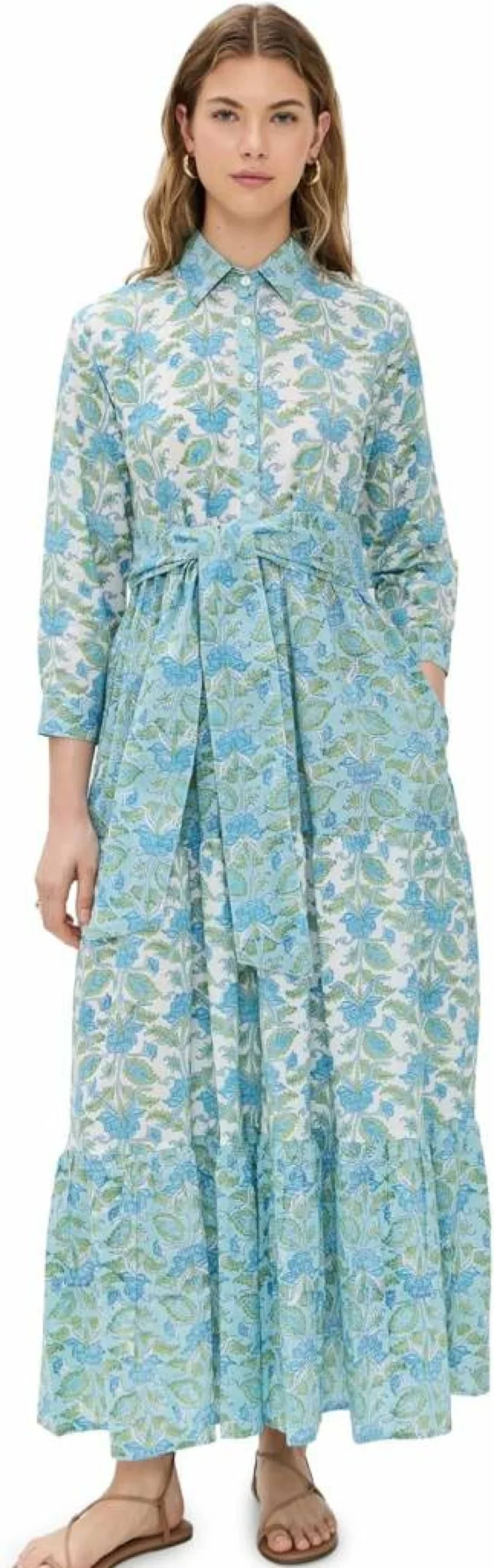 Guadalupe Design Women's Sonnia Dress - Elegant Flowy Dress for Women, Casual Summer Dress with V-Neck and Floral Print