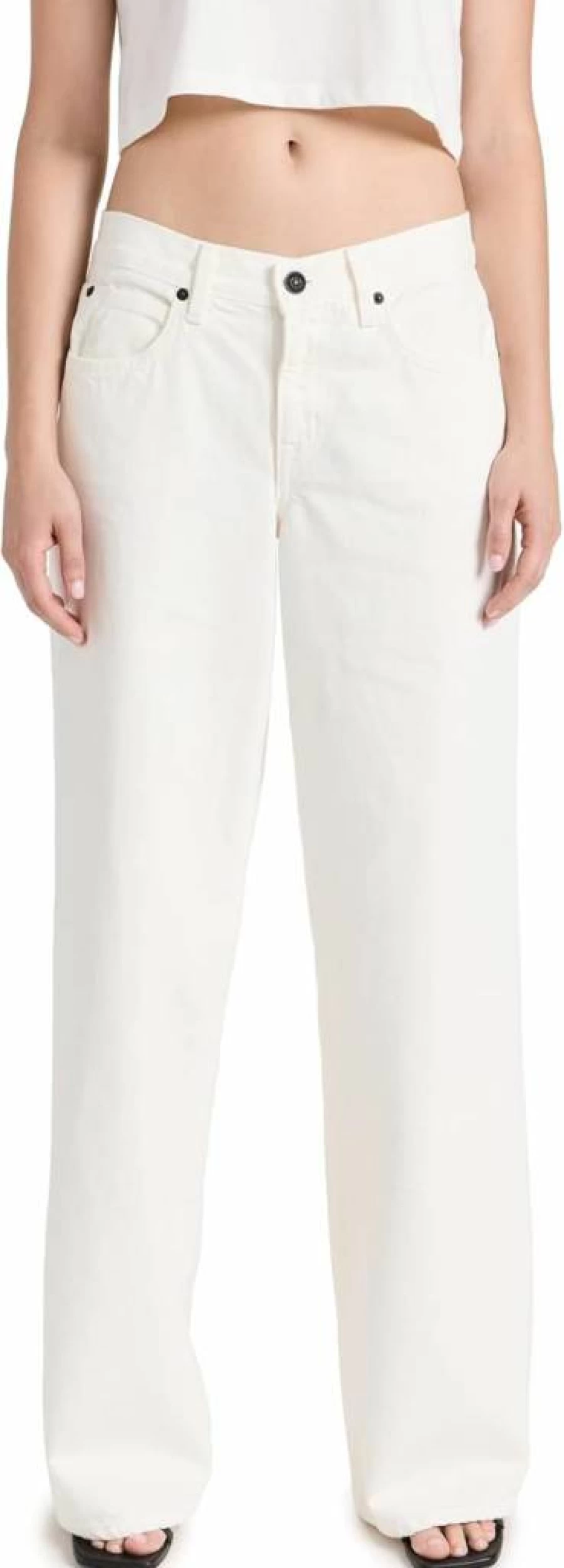 SLVRLAKE Women's Mica Low Rise Slim Fit Jeans - Stylish Stretch Denim Pants