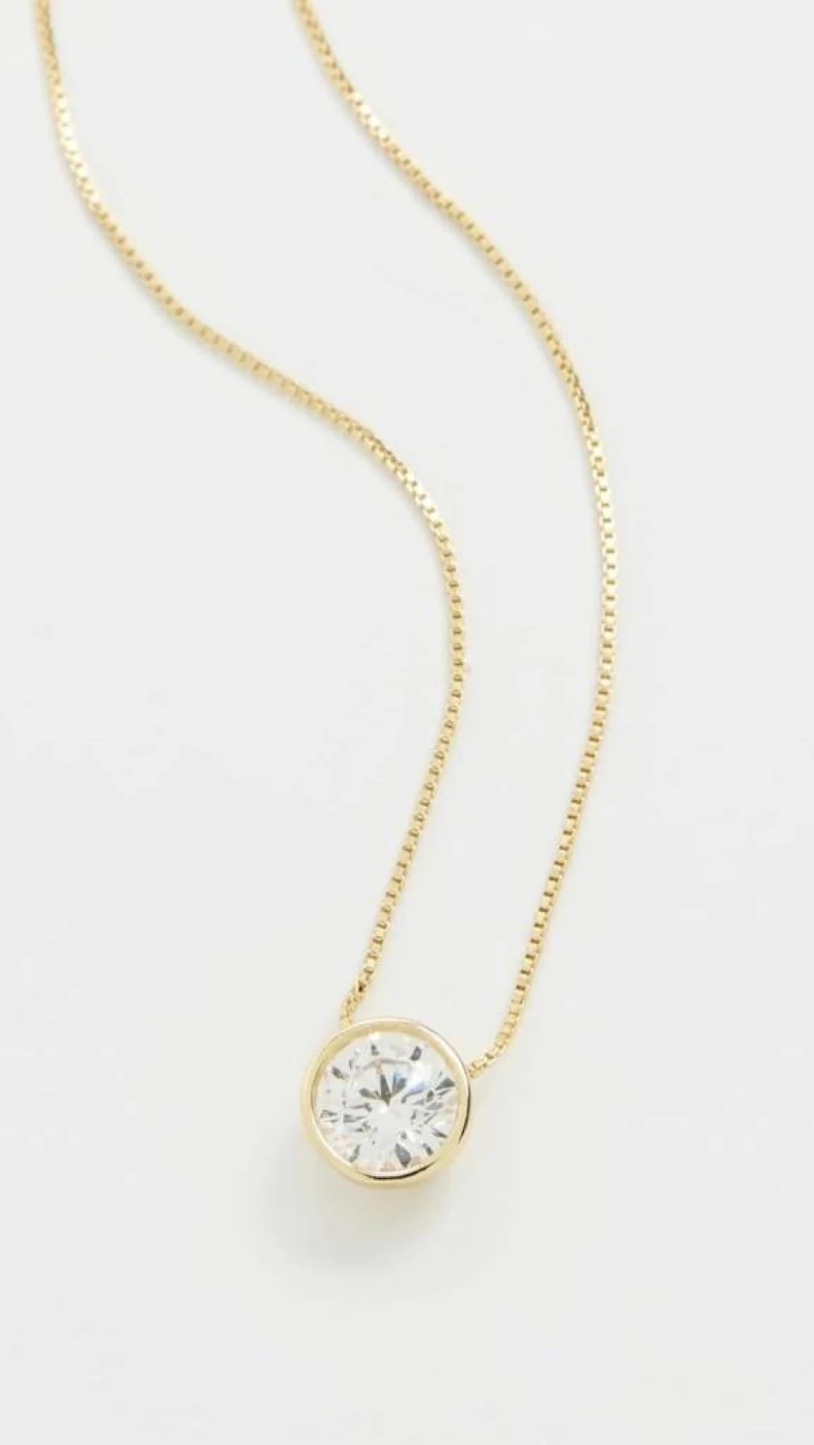 SHASHI Women's Solitaire Bezel Moissanite Necklace - Elegant 925 Sterling Silver Pendant Jewelry Gift