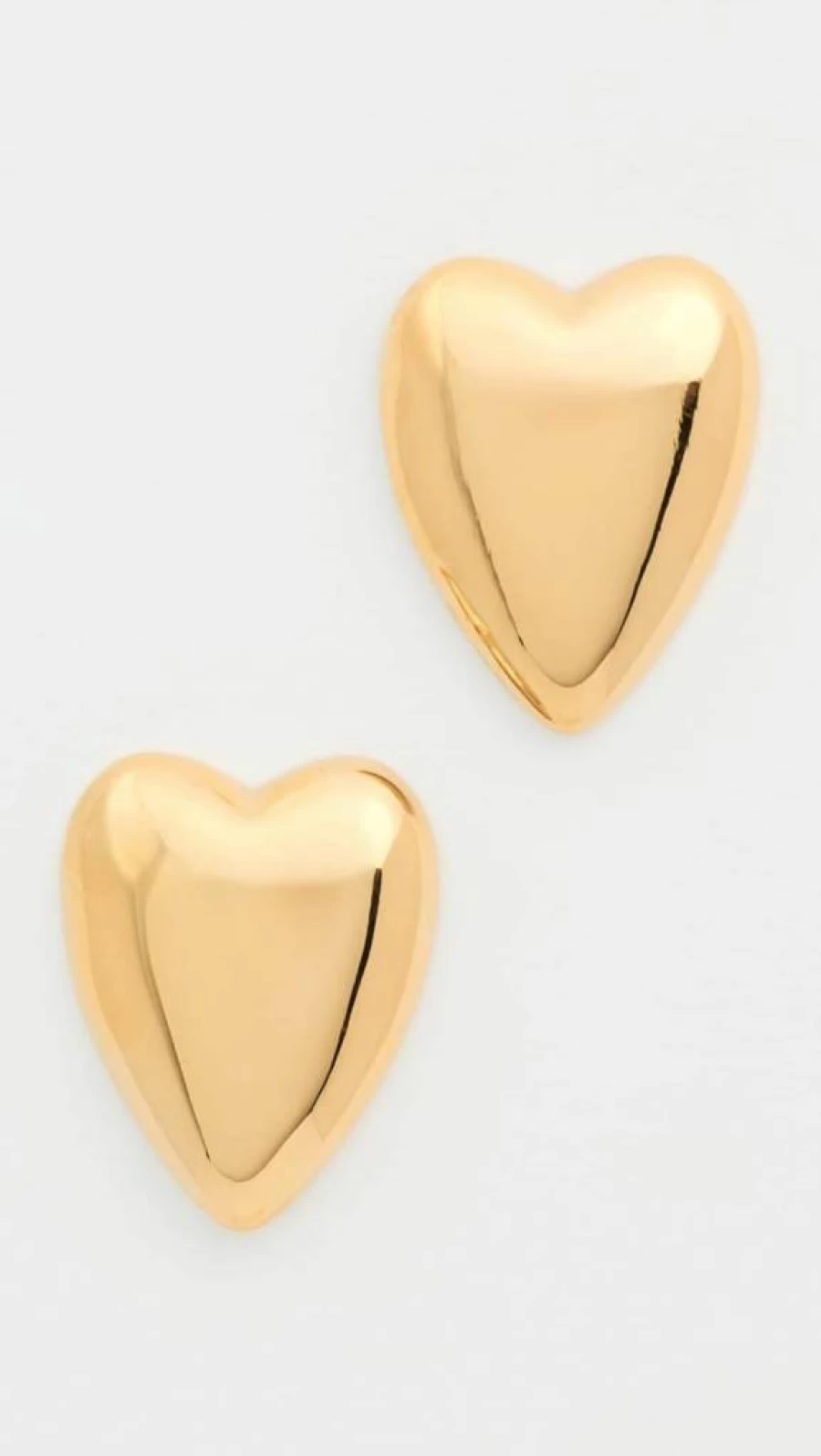 ADINA EDEN Women's Puffy Heart Stud Earrings - Solid Sterling Silver Romantic Jewelry Gift