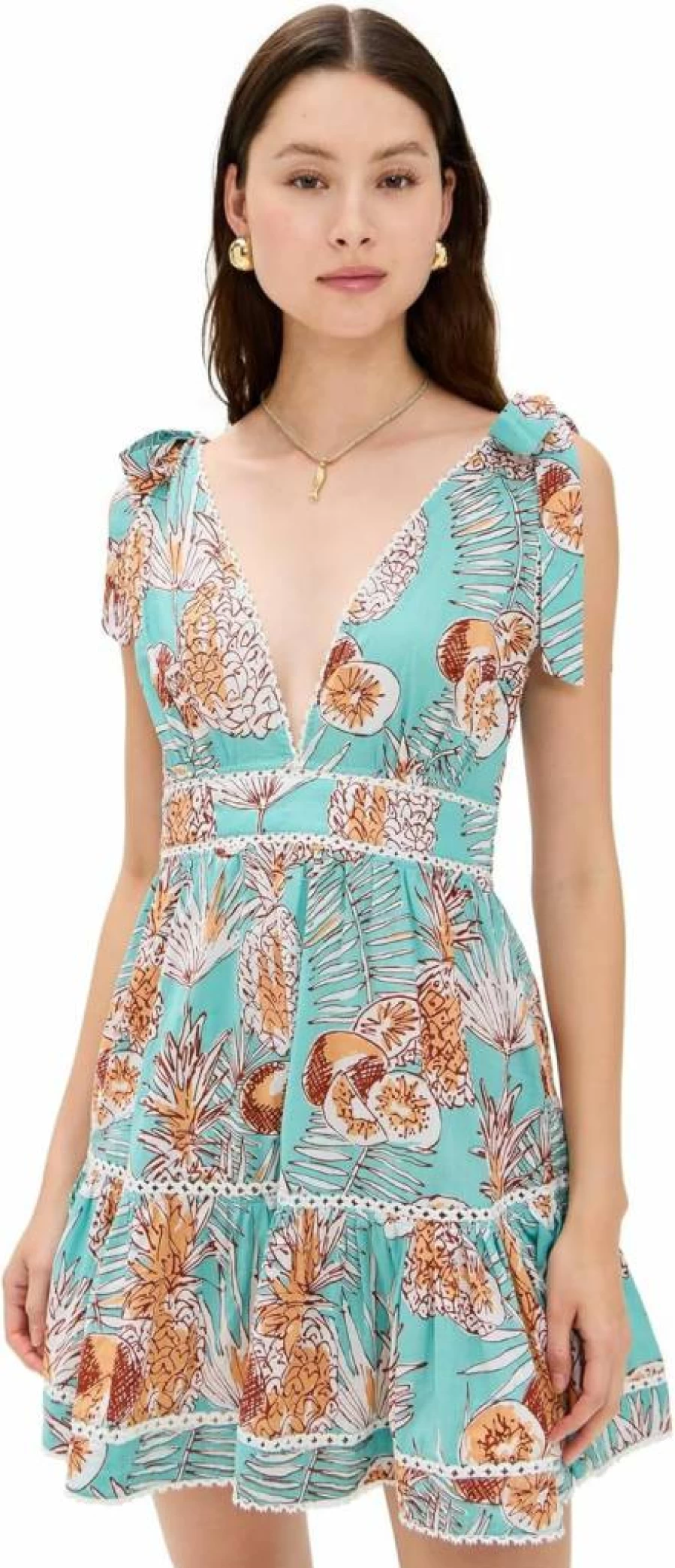 Poupette St Barth Women's Cara Mini Dress - Elegant Short Sleeve Party Dress