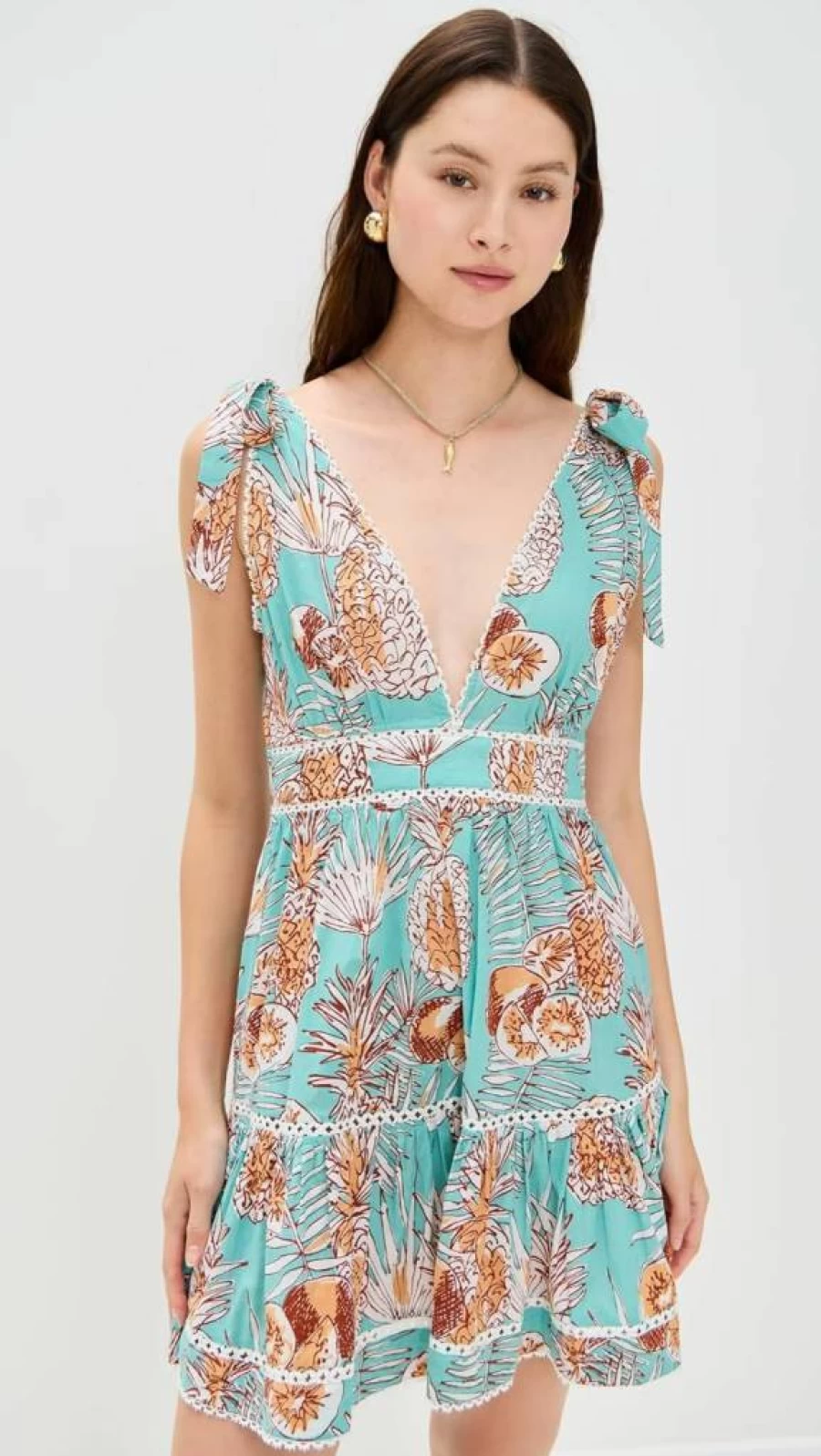 Poupette St Barth Women's Cara Mini Dress - Elegant Short Sleeve Party Dress