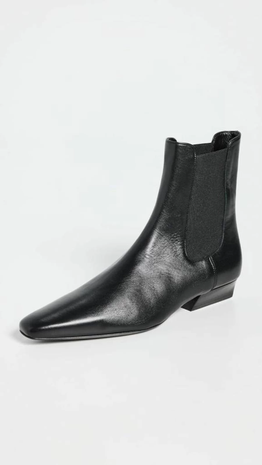 STAUD Wally Chelsea Boots for Women - Waterproof Leather Ankle Boots with Chunky Heel