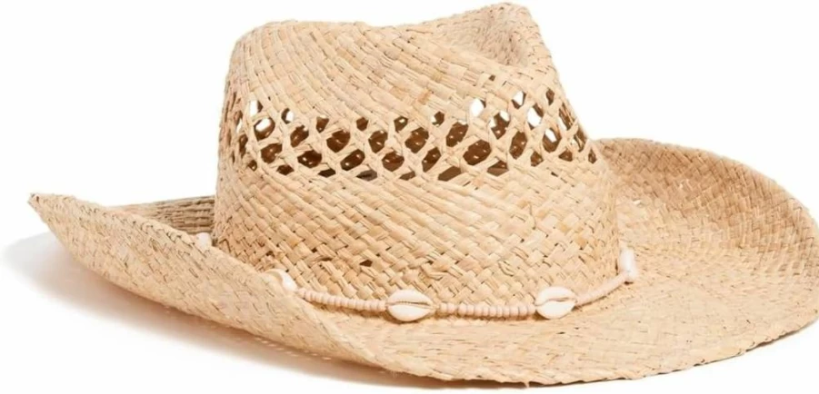 Lack of Color Women's Seashell Cowboy Hat – Stylish Summer Beach Accessory