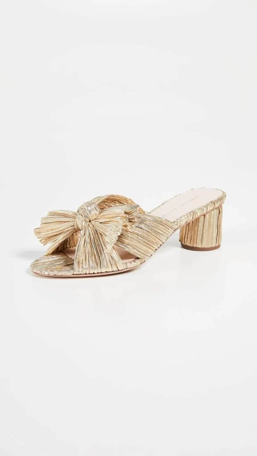 Loeffler Randall Emilia Pleated Bow Sandals for Women | Elegant Bow Detail & Comfortable Fit