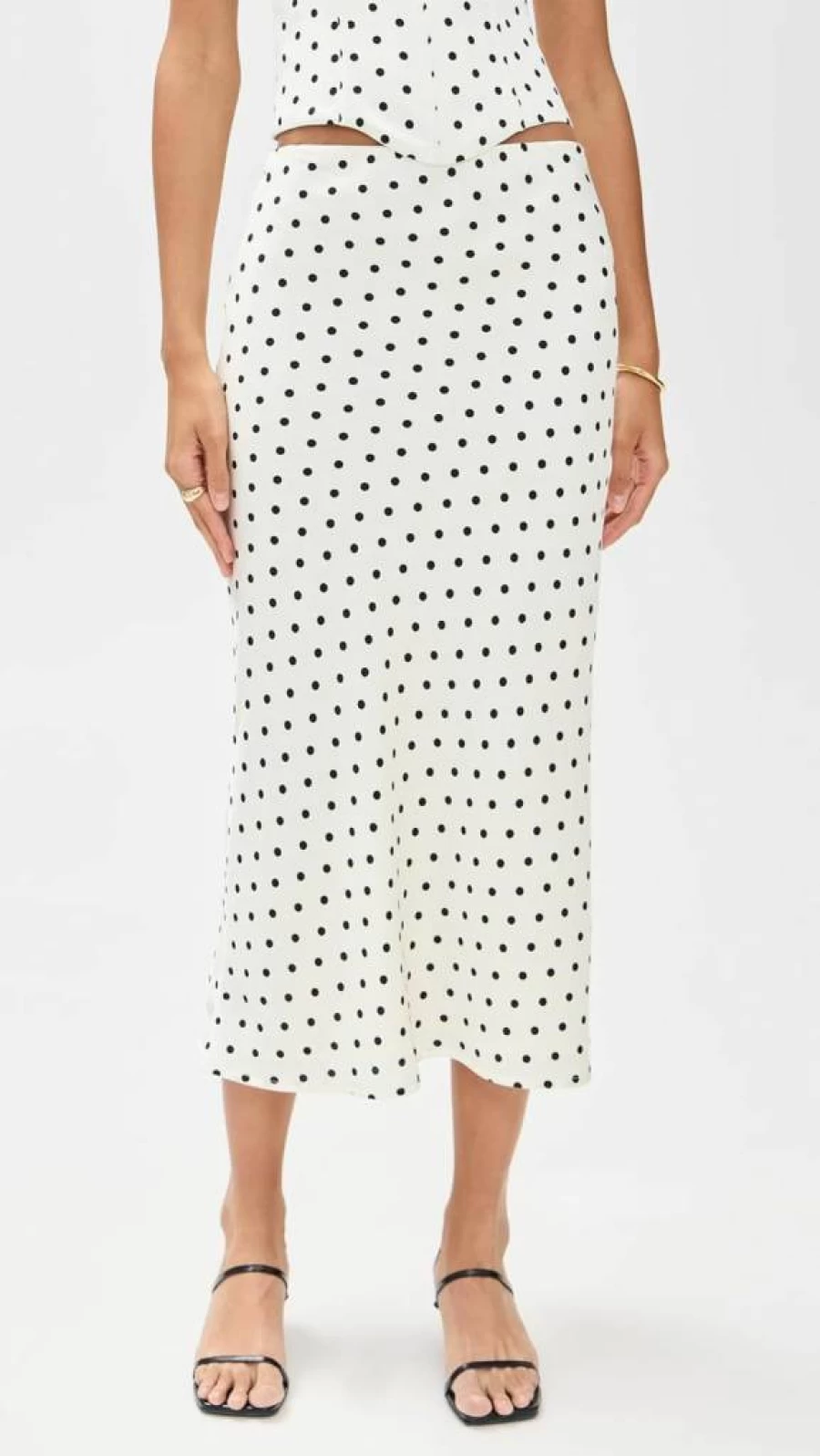 Runaway the Label Women's Karlita Midi Skirt - Flowy A-Line Vintage Style Skirt