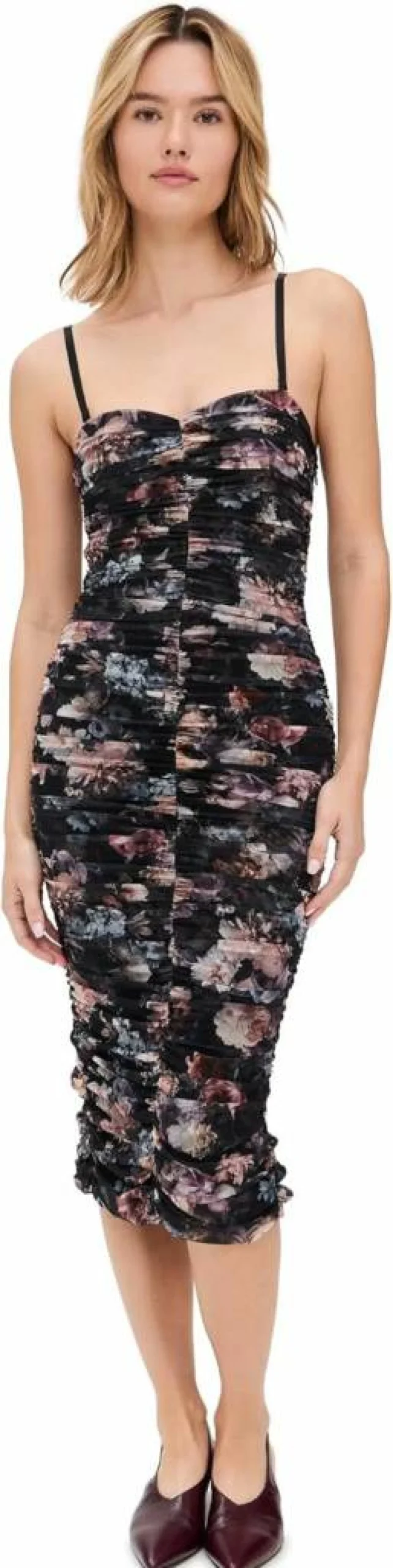 L'AGENCE Women's Caprice Strapless Midi Dress - Elegant Formal Gown for Special Occasions