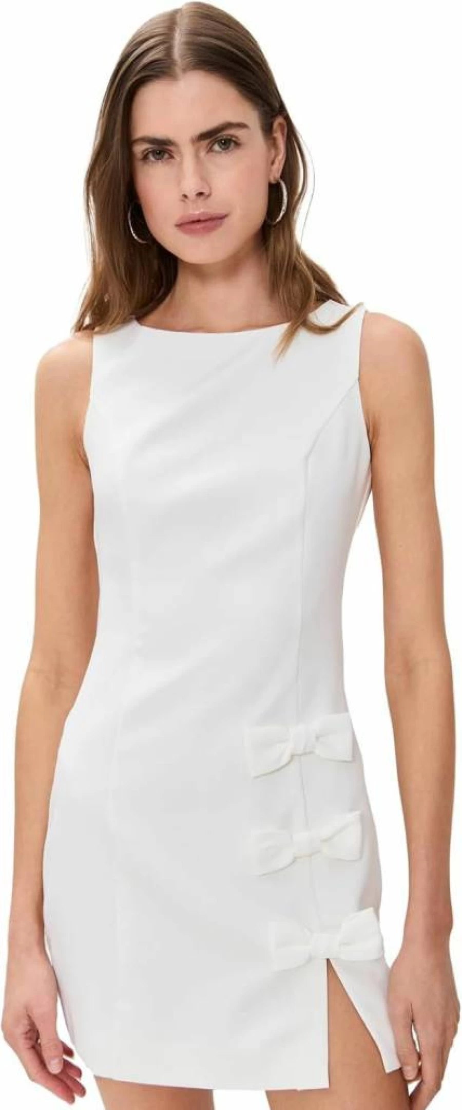 Endless Rose Women's Bow Detail Slit Mini Dress - Elegant Party & Evening Wear