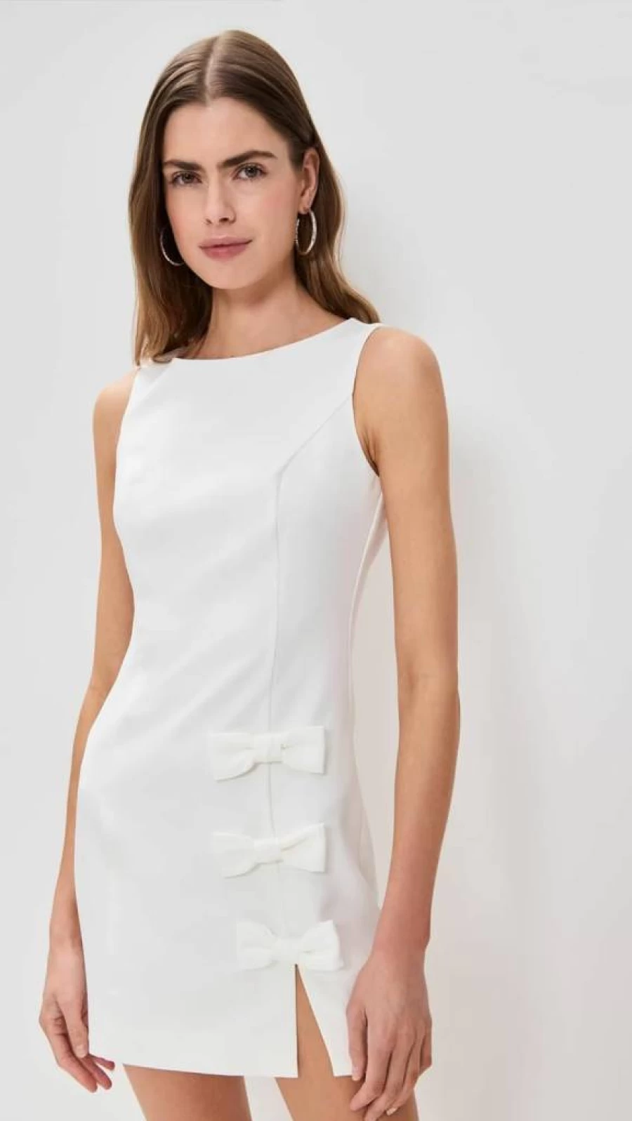 Endless Rose Women's Bow Detail Slit Mini Dress - Elegant Party & Evening Wear