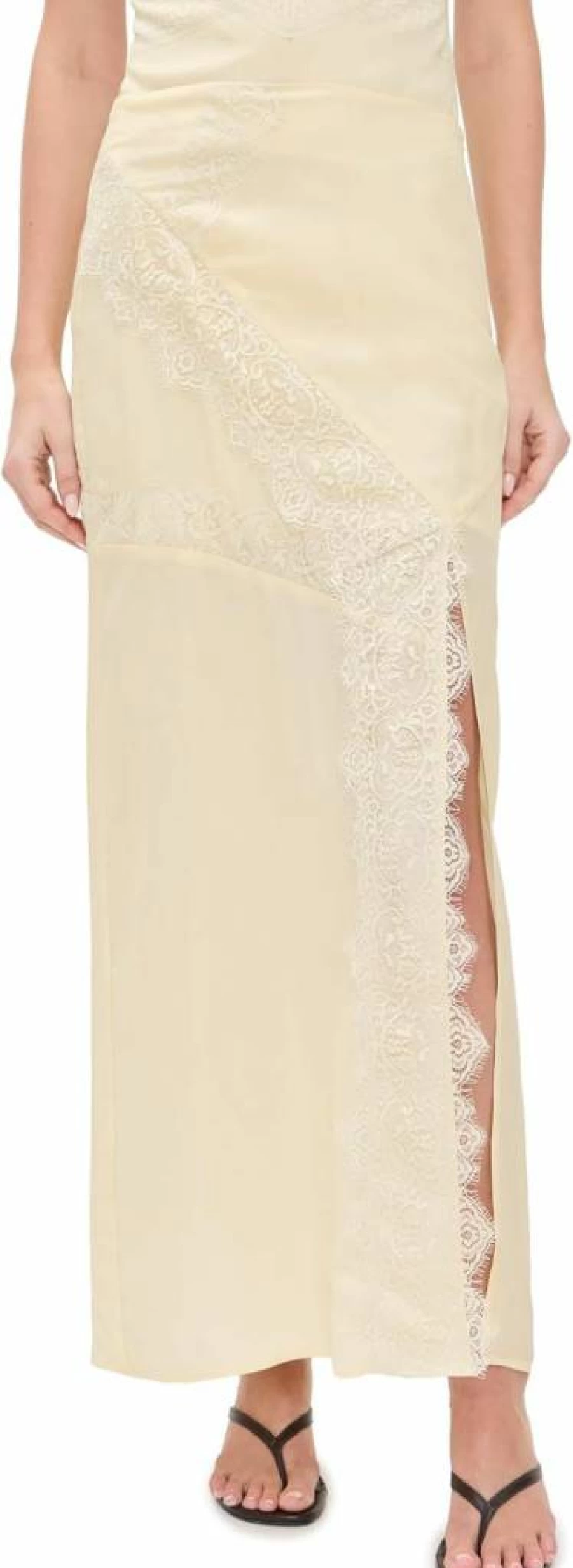 ALOHAS Women's Nusa Yellow Midi Skirt - Summer Boho Chic Style