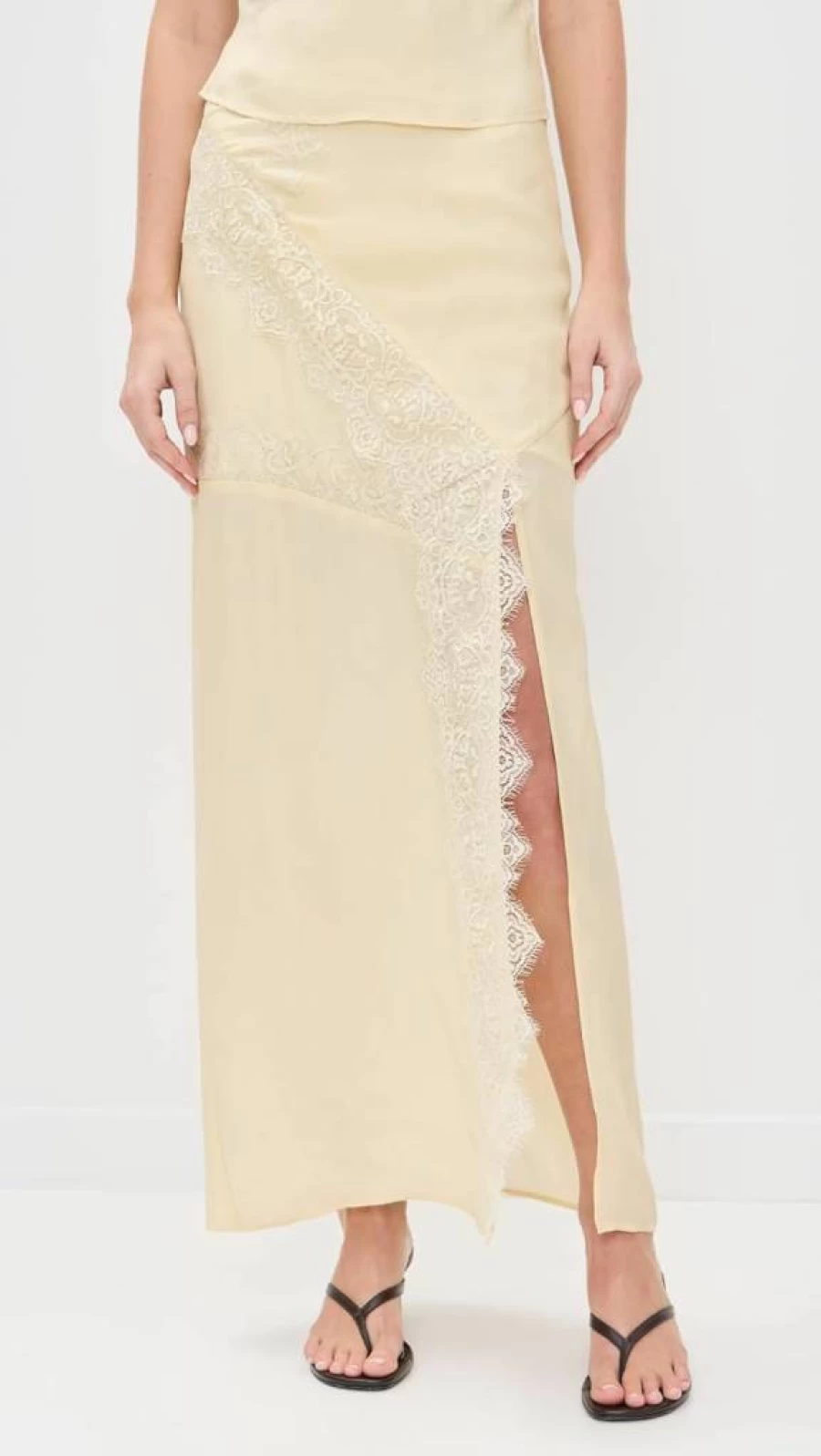 ALOHAS Women's Nusa Yellow Midi Skirt - Summer Boho Chic Style