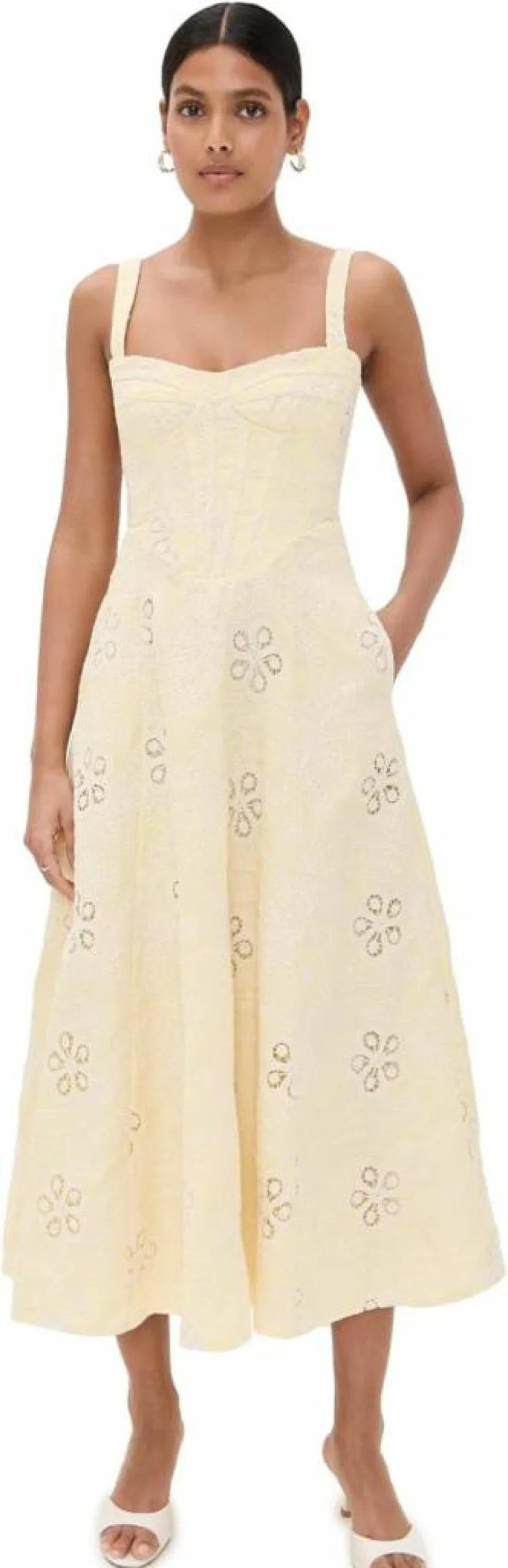 Bardot Lilah Corset Midi Dress for Women - Elegant Feminine Style