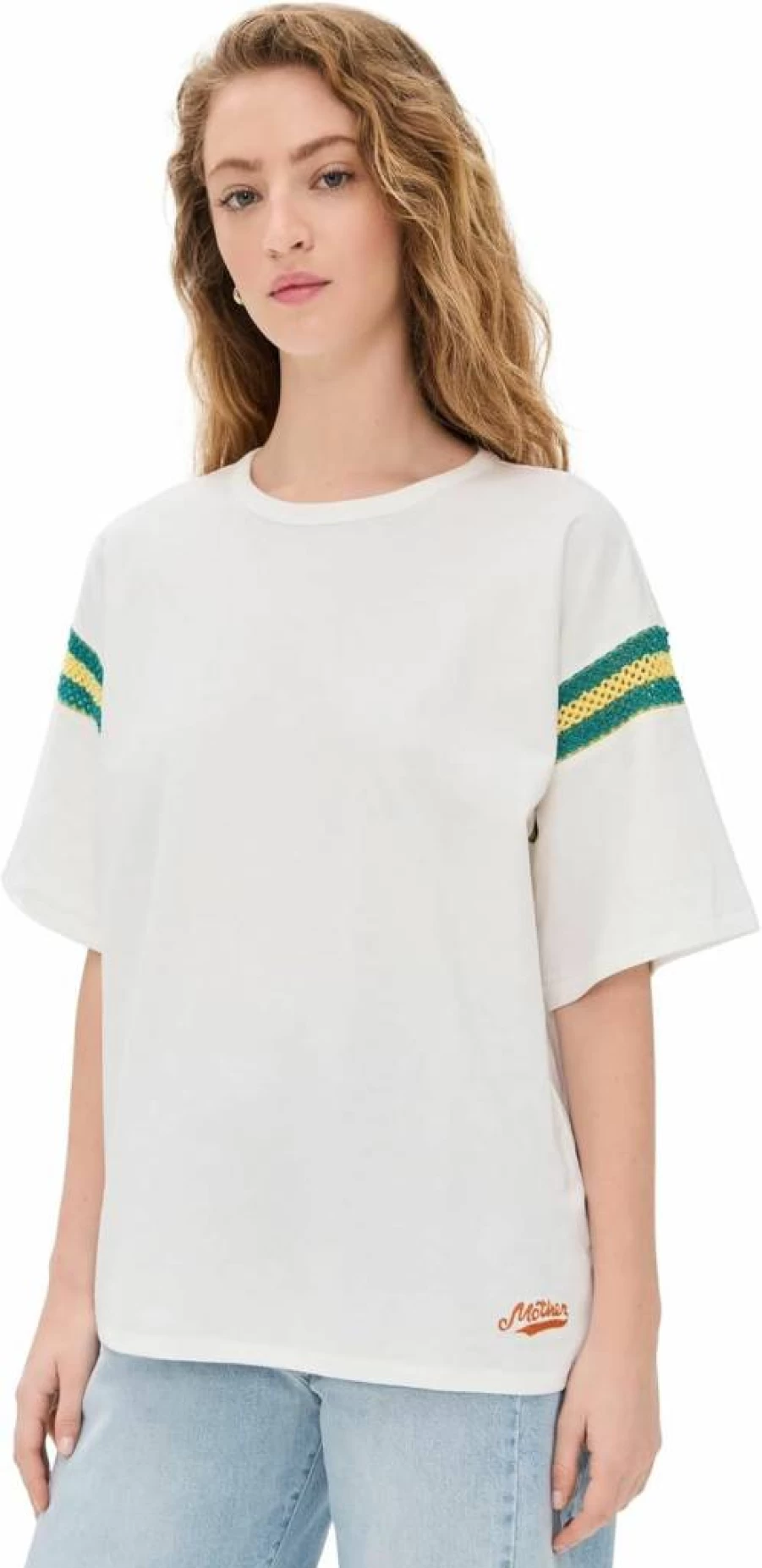 MOTHER Women's Sleep Over Inset Tee - Comfortable Casual T-Shirt for Women