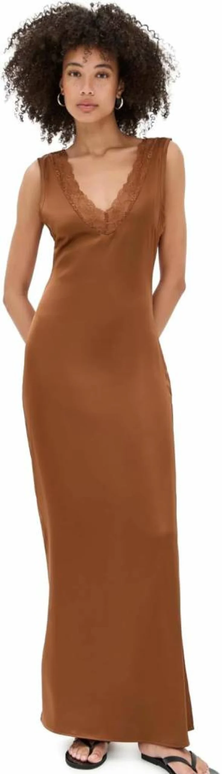Lioness Women's Flowy Semi Maxi Dress - Elegant Casual Summer Dress