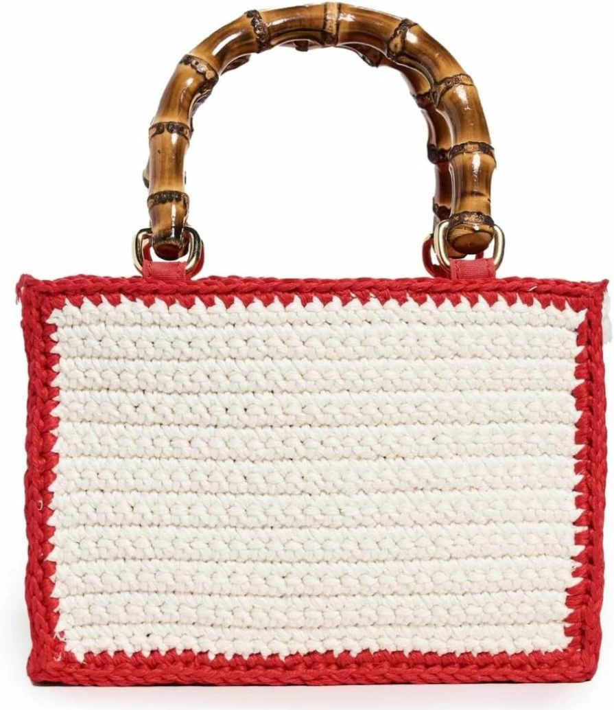 Caterina Bertini Women's Knit Clutch Bag – Elegant Handwoven Pouchette for Women