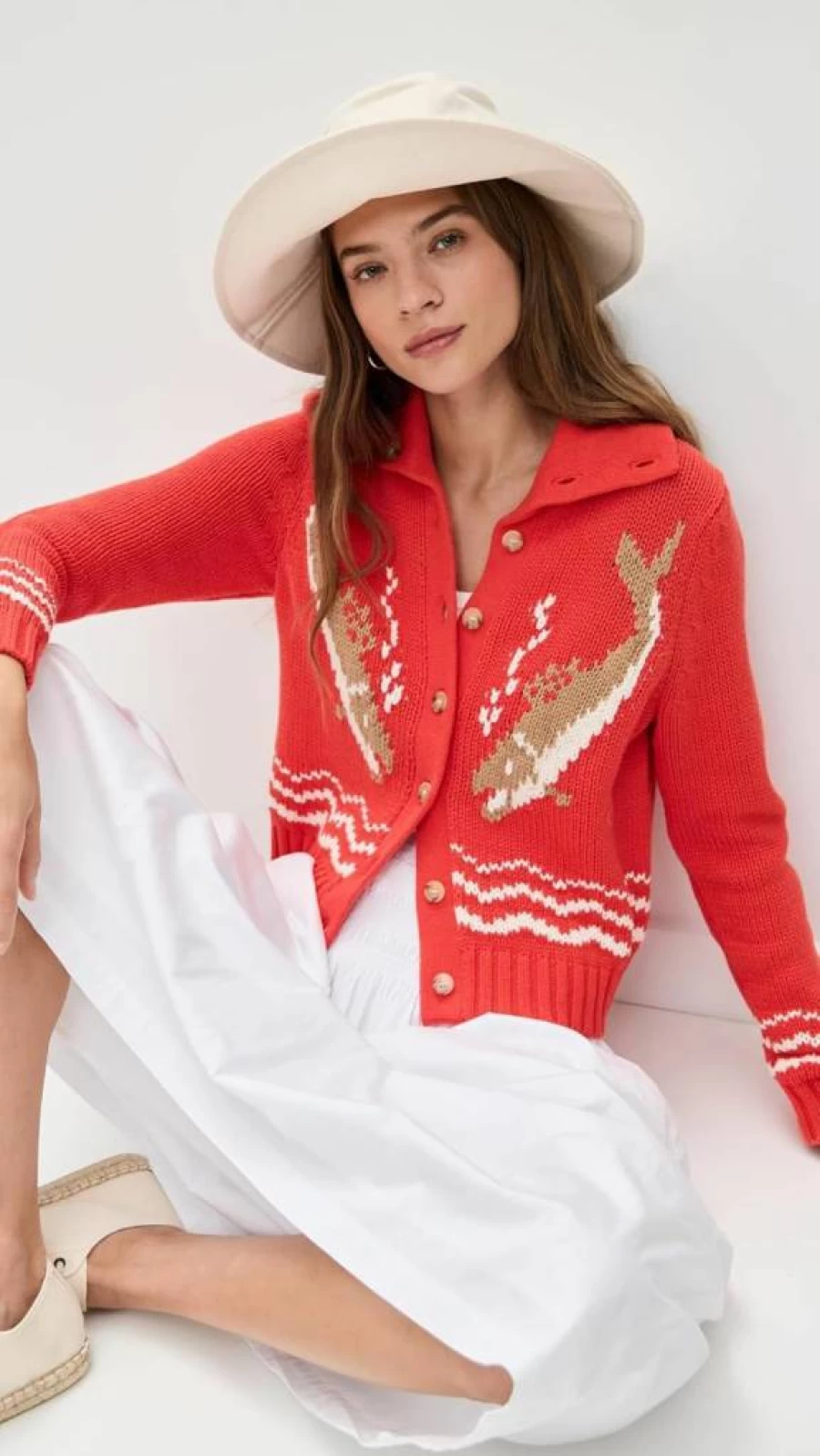 THE GREAT Women's Bass Cardigan - Classic Knit Sweater for Stylish Comfort