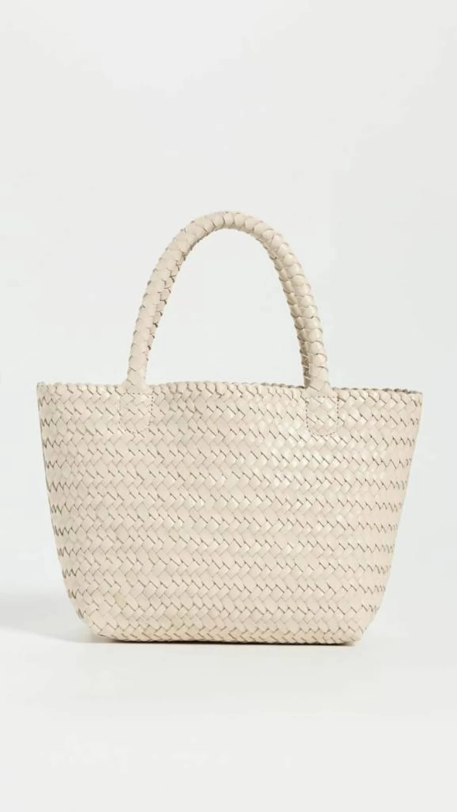Madewell Women's Small Woven Straw Tote Bag - Handmade Boho Beach Purse
