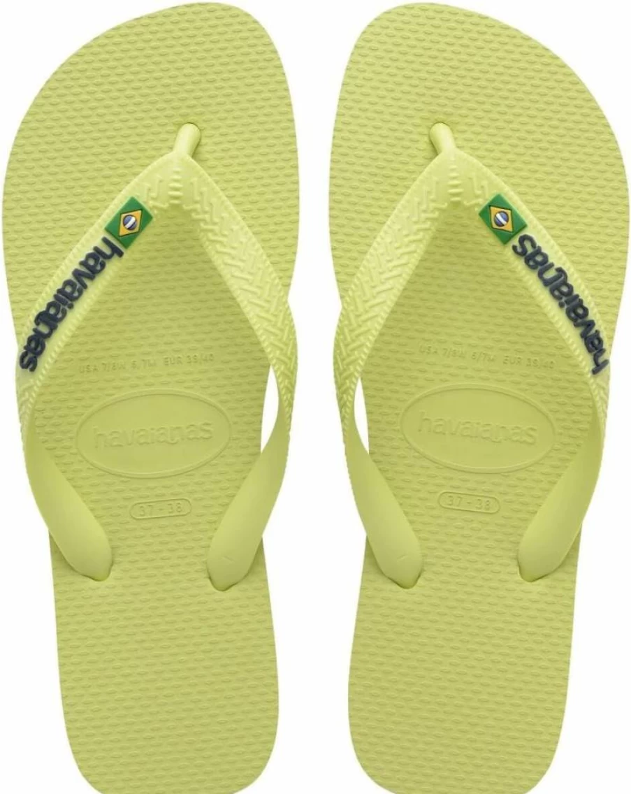 Havaianas Women's Brazil Logo Flip Flops - Comfortable Sandals with Iconic Brand Design