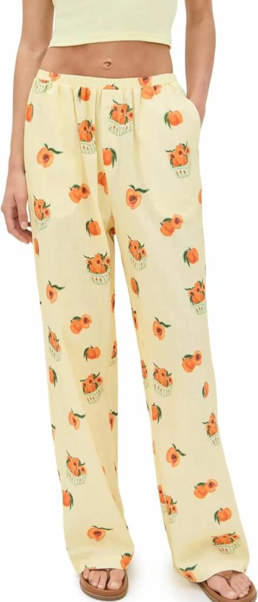 Bailey Rose Women's High-Waisted Flowy Long Pants - Comfortable & Stylish Trousers for Casual & Office Wear