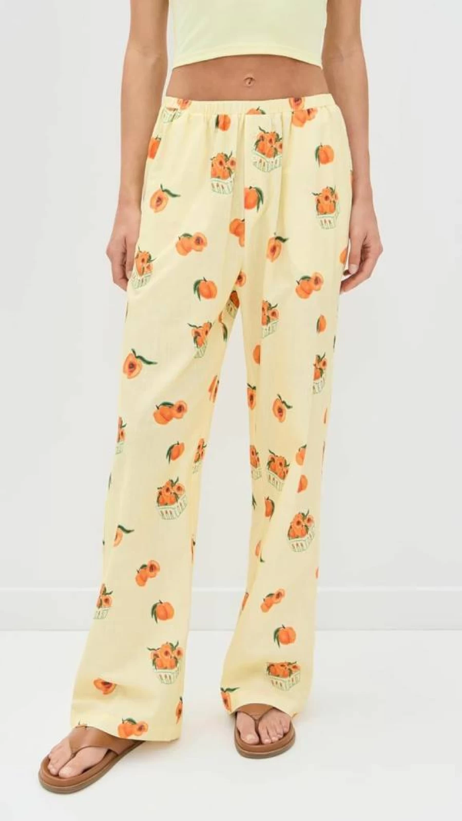 Bailey Rose Women's High-Waisted Flowy Long Pants - Comfortable & Stylish Trousers for Casual & Office Wear