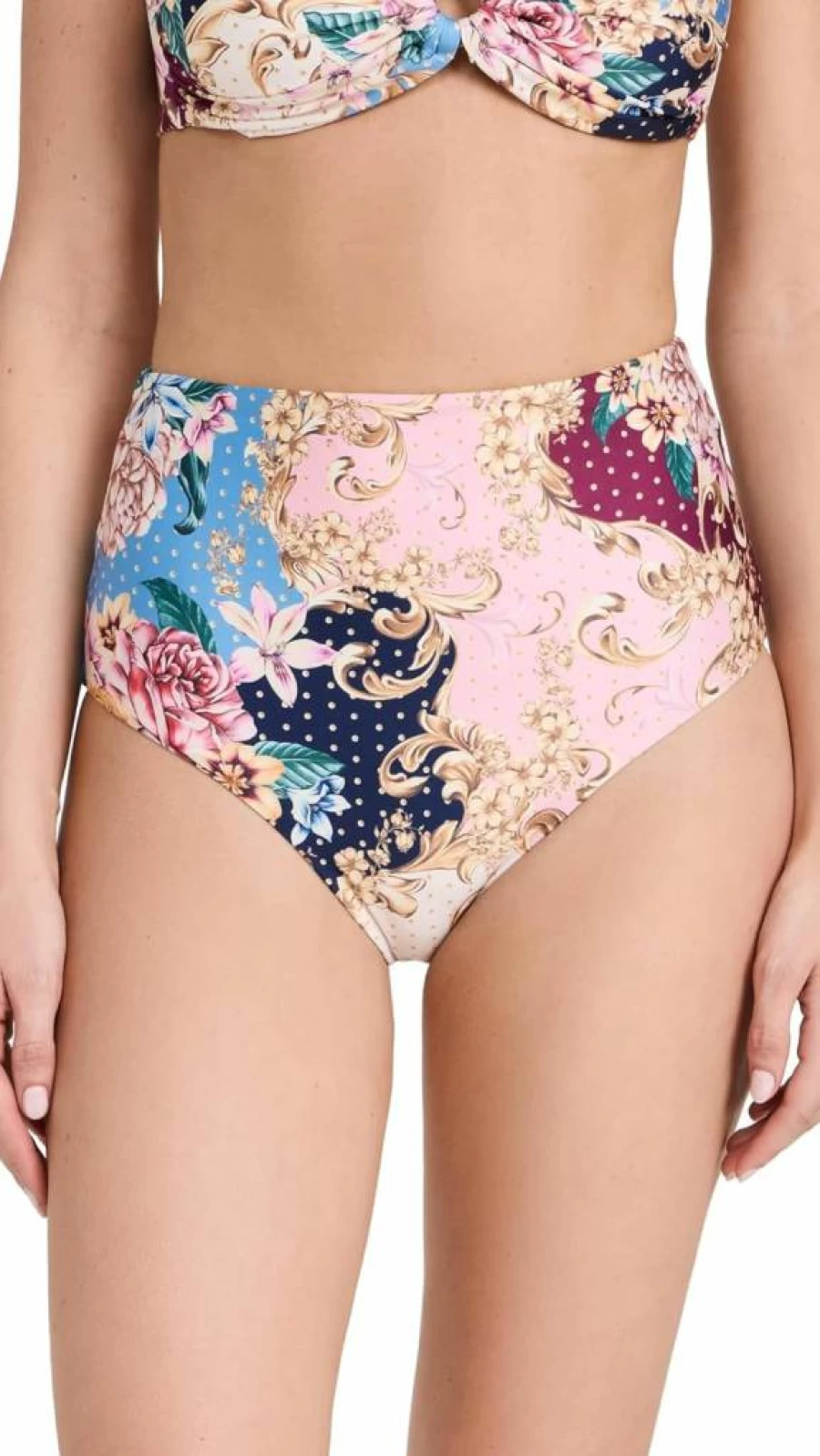 AGUA BENDITA Alicia Blush Women's Bikini Bottoms | Swimwear Bottom