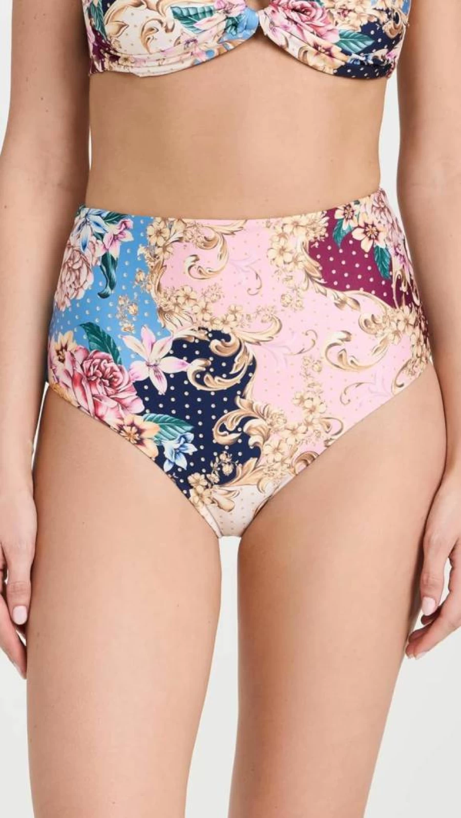 AGUA BENDITA Alicia Blush Women's Bikini Bottoms | Swimwear Bottom