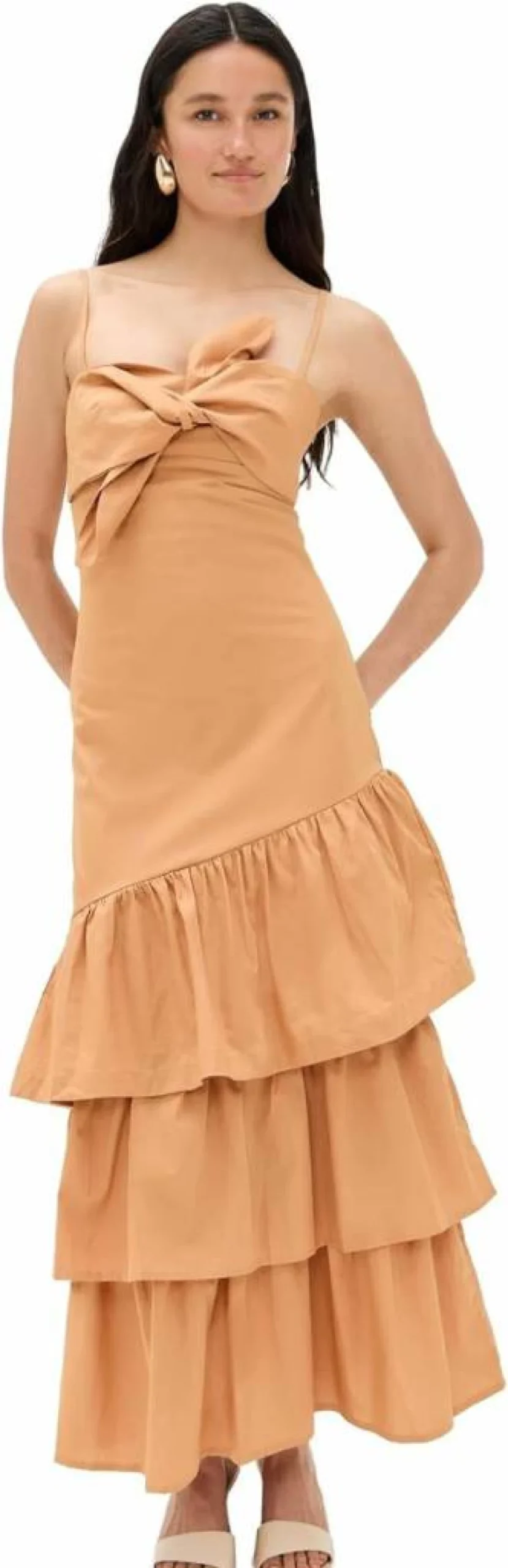 Dress To Women's Ruffled Cotton Summer Dress - Flowy Boho Chic Style