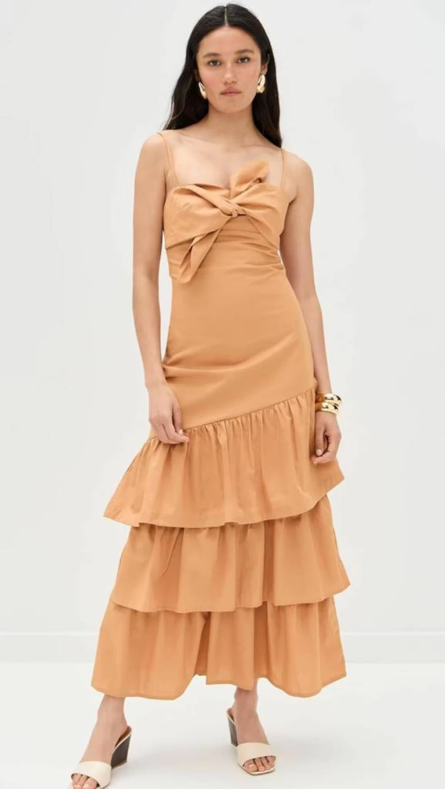 Dress To Women's Ruffled Cotton Summer Dress - Flowy Boho Chic Style