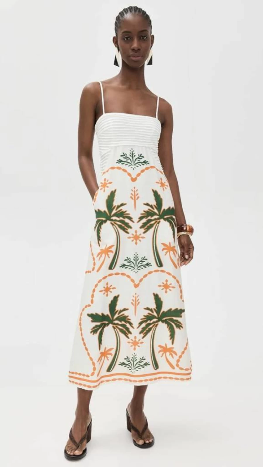 Seven Wonders Veronne Midi Dress for Women - Elegant Casual Summer Dress
