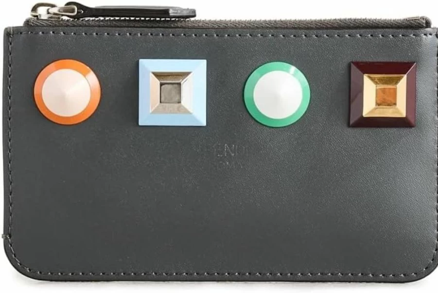 Fendi Pre-Owned Women's Leather Key Pouch – Authentic Vintage Calfskin Key Holder