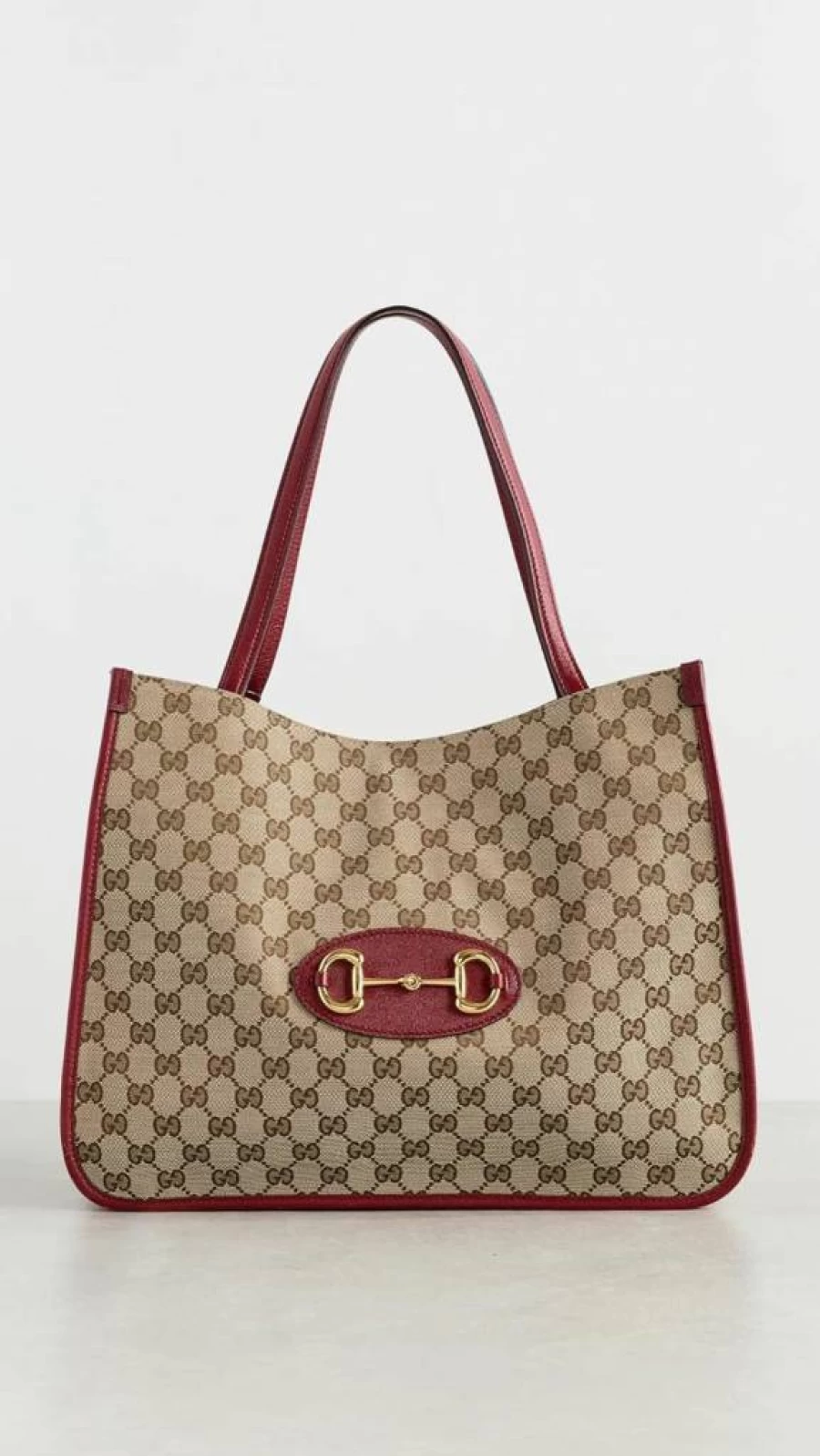 Shopbop Archive Women's Pre-Owned Gucci Canvas Tote Bag with Leather Accents