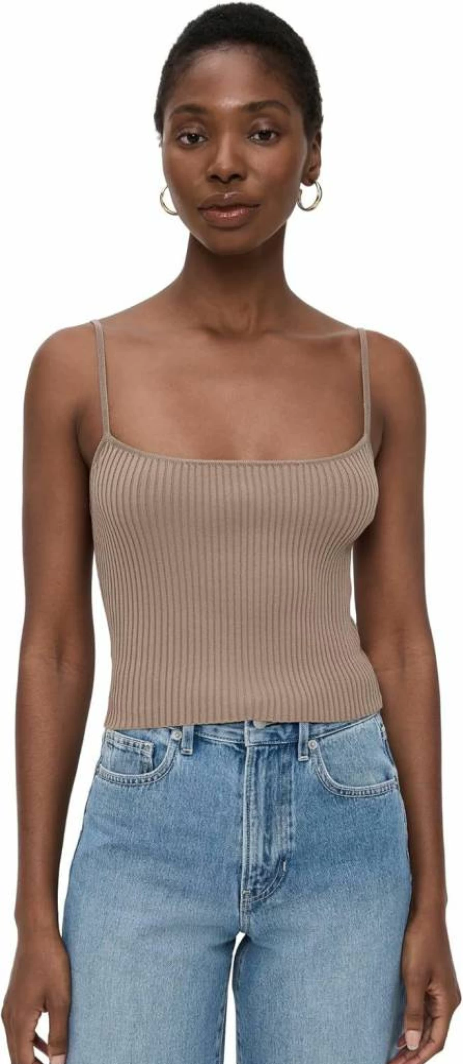 STAUD Soleil Tank Top for Women - Stylish Casual Sleeveless Shirt