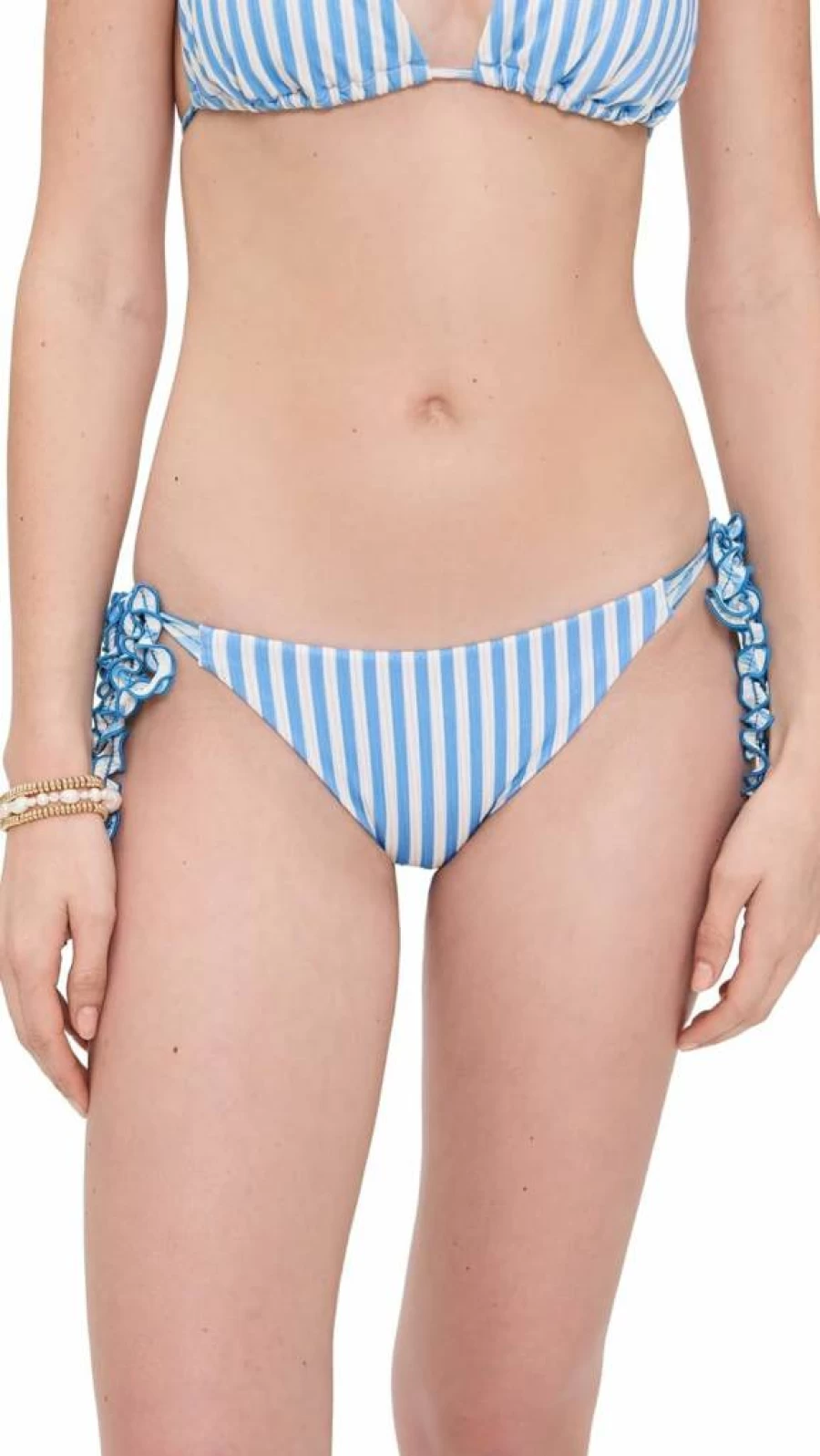 AGUA BENDITA Women's Alegria Citrus Print Bikini Bottoms - High-Waisted Swimwear Brazilian Beach Vacay