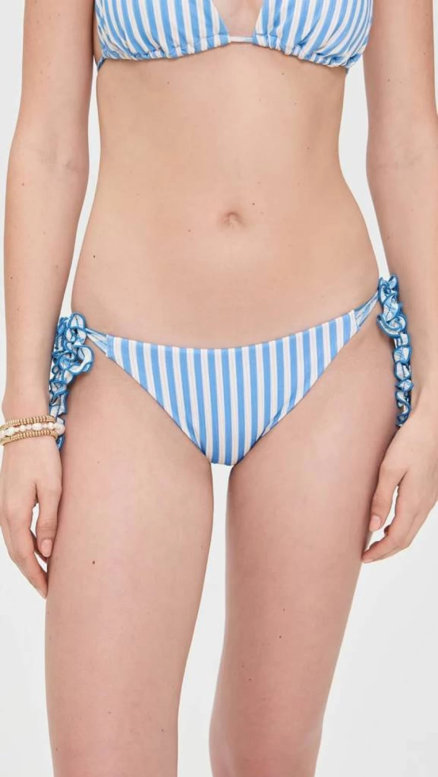 AGUA BENDITA Women's Alegria Citrus Print Bikini Bottoms - High-Waisted Swimwear Brazilian Beach Vacay